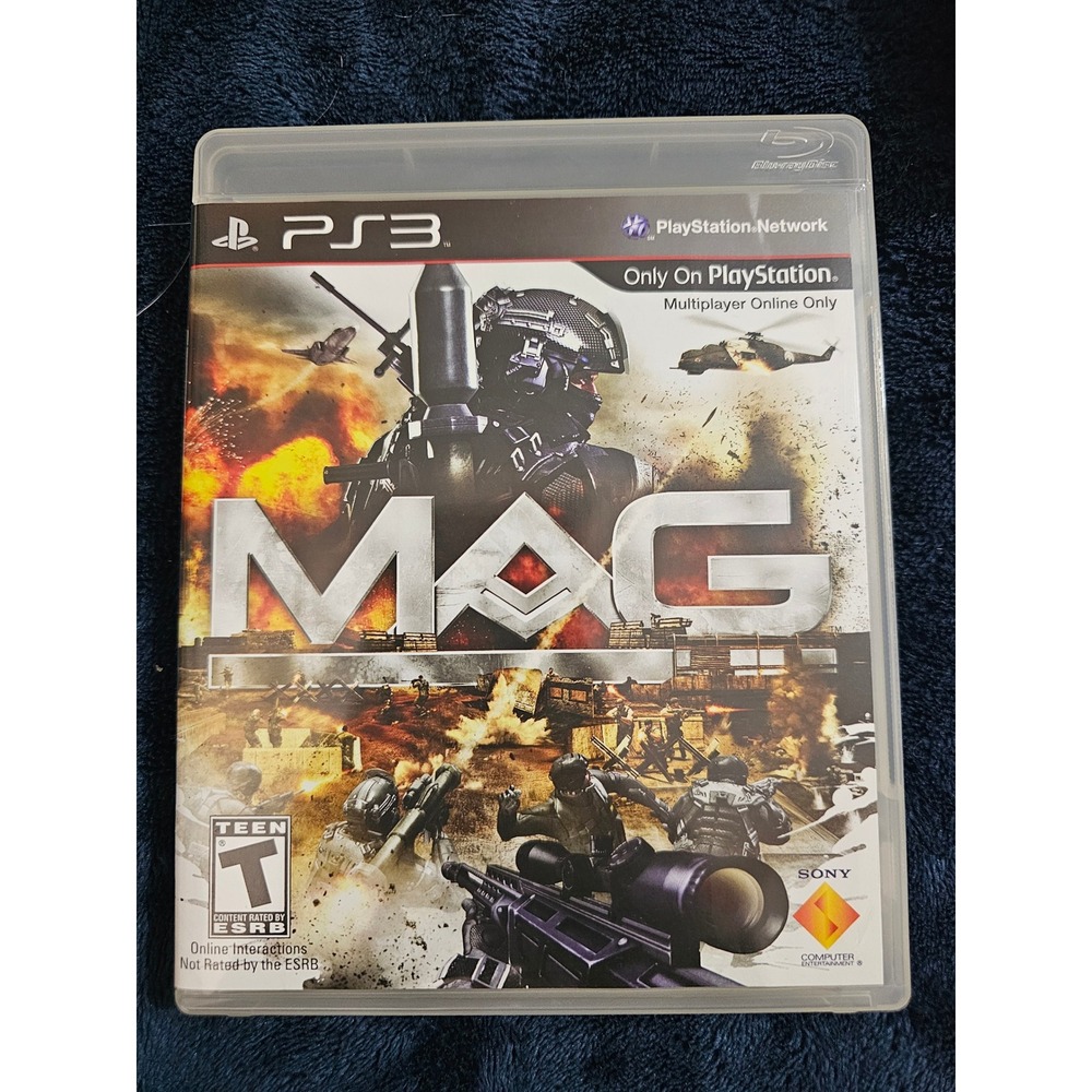 MAG Massive Action Game Sony PlayStation 3 PS3 2010 Military Shooter Complete